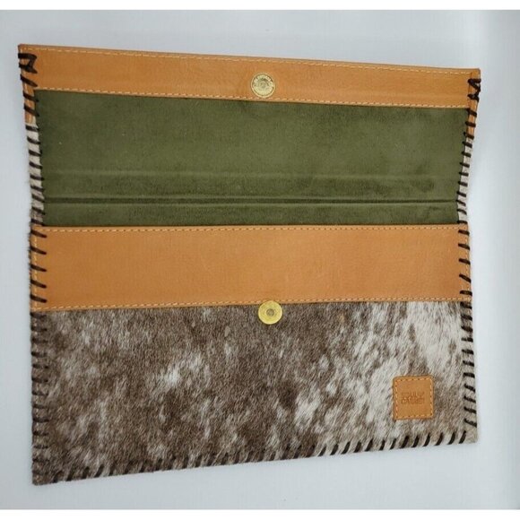 Soul Carrier Illumination Cowhide Suede Leather Clutch Purse with Tassel - Picture 7 of 11